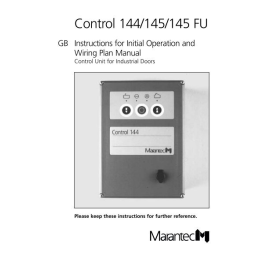 Marantec Control 75 Owner's Manual | Fixfr