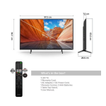 Sony KD-43X81J Google TV TV LED Product fiche