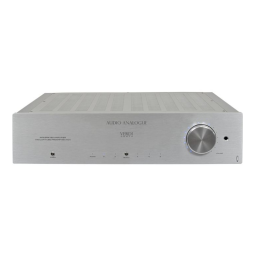 Audio Analogue Verdi Cento Manuel du propriétaire | Fixfr