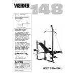 Weider WEEVBE3822 Manuel utilisateur