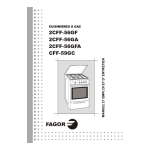 Fagor CFF-59GC Manuel utilisateur