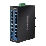 Trendnet TI-G162 16-Port Industrial Gigabit DIN-Rail Switch Fiche technique