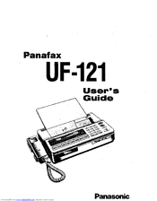 Panasonic UF121 Operating instrustions | Fixfr