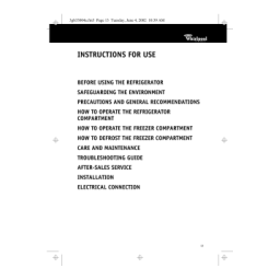 Mode d'emploi Réfrigérateur-congélateur combiné | AI Chat & PDF | Fixfr