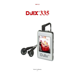 D-JIX 335 Manuel utilisateur | Fixfr