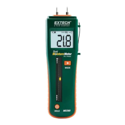 Extech Instruments MO260 Combination Pin/Pinless Moisture Meter Manuel utilisateur | Fixfr