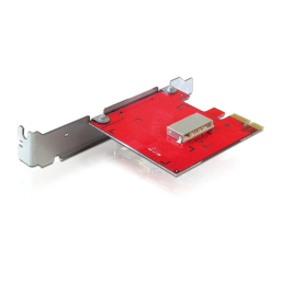 DeLOCK 91485 PCI Express Card Reader > 1 slot external SD / SDIO card, 1 slot internal MS card Fiche technique | Fixfr