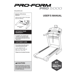 ProForm Endurance 2000 TREADMILL Manuel utilisateur | Fixfr