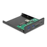 DeLOCK 64058 3.5&Prime; USB 3.2 Gen 1 Front Panel 1 x USB Type-C&trade; + 2 x USB Type-A + SD and Micro SD slot Fiche technique