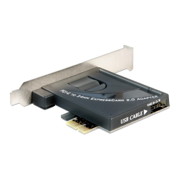 DeLOCK 89291 PCI Express card to Express Card 34 mm Fiche technique | Fixfr