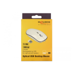 DeLOCK 12533 Optical 4-button USB Type-A Desktop Mouse 2.4 GHz wireless &ndash; rechargeable Fiche technique