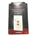 RocketFish RF-WSBJ1 Speaker Cable Wall Plate Guide d'installation rapide