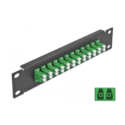 DeLOCK 43406 19″ Fiber Panel for 24 x SC Duplex / LC Quad Fiche technique | Fixfr