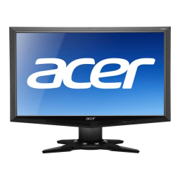 Acer G185H Monitor Manuel utilisateur | Fixfr