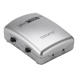 Terratec PhonoPreAmp StudioUSB Manuel utilisateur | Fixfr