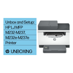 LaserJet MFP M232-M237 Printer series