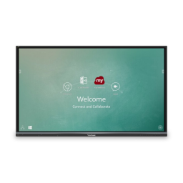 ViewSonic IFP7550-E1 DIGITAL SIGNAGE Mode d'emploi | Fixfr