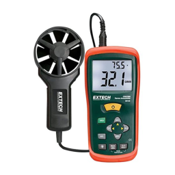 Extech Instruments AN100 CFM/CMM Mini Thermo-Anemometer Manuel utilisateur | Fixfr