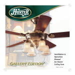 Hunter Fan 27085 Ceiling Fan Manuel utilisateur