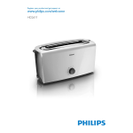 Philips HD2611/35 Grille-pain Manuel utilisateur