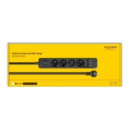 DeLOCK 11209 Extension Socket 4-way Fiche technique | Fixfr
