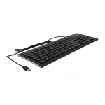 DeLOCK 12672 USB Keyboard wired 1.5 m black (Water-Drop) Fiche technique