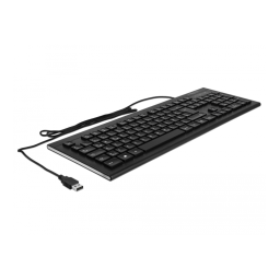 DeLOCK 12672 USB Keyboard wired 1.5 m black (Water-Drop) Fiche technique | Fixfr