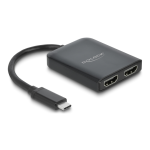 DeLOCK 87755 USB Type-C&trade; Splitter (DP Alt Mode) to 2 x HDMI MST / VXP  Fiche technique