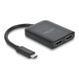 DeLOCK 87755 USB Type-C™ Splitter (DP Alt Mode) to 2 x HDMI MST / VXP  Fiche technique | Fixfr