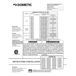 Dometic 3312709.037 641415 641416 641515 641516 641715 641716 641815 641816 641915 641916 641432 64135 641535 641732 641735 641835 641932 641935 651515 651516 651815 651816 651915 651916 Air Conditioner 3310742 ADB Manuel utilisateur