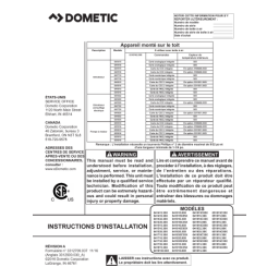 Dometic 641415.30X...641916.30X : Chat IA & PDF | Fixfr