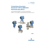 Rosemount 2051 Transmetteurs de pression et d&eacute;bitm&egrave;tre S&eacute;rie 2051CF avec protocole HART 4-20 mA et protocole HART 1-5 Vcc faible consommation Manuel utilisateur