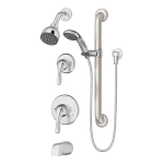 Symmons 9603-PLR-TRM-STN Origins Temptrol 1-Handle Shower Faucet Trim Kit in Satin Nickel (Valve Not Included) sp&eacute;cification