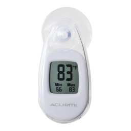 AcuRite Digital Window Thermometer Manuel utilisateur | Fixfr