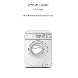 Aeg-Electrolux LAV62605 Manuel utilisateur | Fixfr