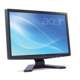 Acer X193W Monitor Manuel utilisateur | Fixfr