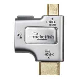 RocketFish RF-G1175 | RF-G1175-C HDMI-to-Micro-/Mini-HDMI Adapter Guide d'installation rapide | Fixfr