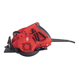 Hilti WSC 7.25-S Manuel utilisateur | Fixfr