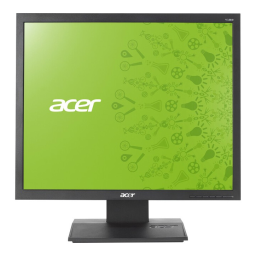 Acer V193L Monitor Manuel utilisateur | Fixfr