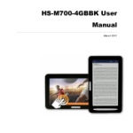 Hip Street HS-M700 4GBBK Mode d'emploi