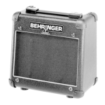 Behringer AC108 Manuel utilisateur