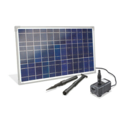 esotec 101018 Solar Bachlaufpumpenset Waterfall 25/1600 Mode d'emploi | Fixfr