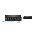 Trendnet TPE-TG52 5-Port Gigabit PoE+ Switch Fiche technique