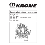 Krone KWT 7.70/6 x 7, KWT 8.80/8, KWT 10.50/8 x 7 Mode d'emploi