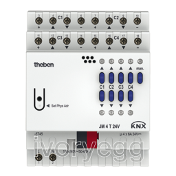 THEBEN JME 4 24V DC KNX Manuel utilisateur | Fixfr