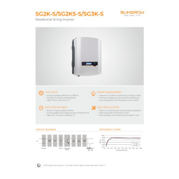 Sungrow SG2K/2K5/3K-S String Inverter Manuel utilisateur | Fixfr