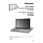 Panasonic TH42PWD6EX Operating instrustions