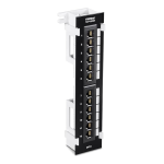 Trendnet TC-P12C6V 12-Port Cat6 Unshielded Wall Mount Patch Panel Fiche technique