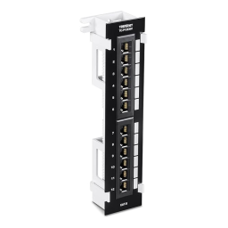 Trendnet TC-P12C6V 12-Port Cat6 Unshielded Wall Mount Patch Panel Fiche technique | Fixfr