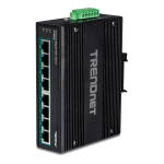 Trendnet TI-E80 8-Port Industrial Fast Ethernet DIN-Rail Switch Fiche technique